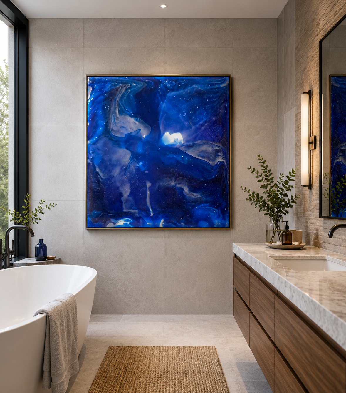 "Celestial Drift" Framed Print