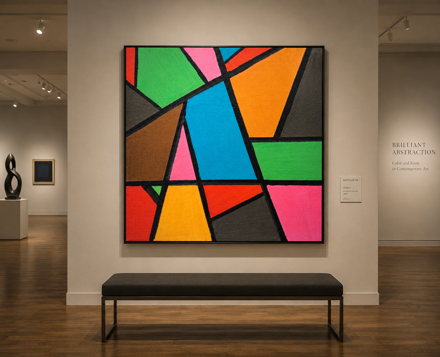 "Color Fracture" Wrapped Canvas