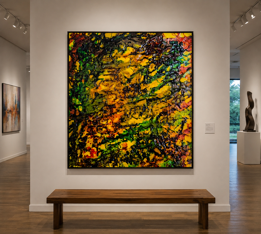 "Electric Harvest" Wrapped Canvas