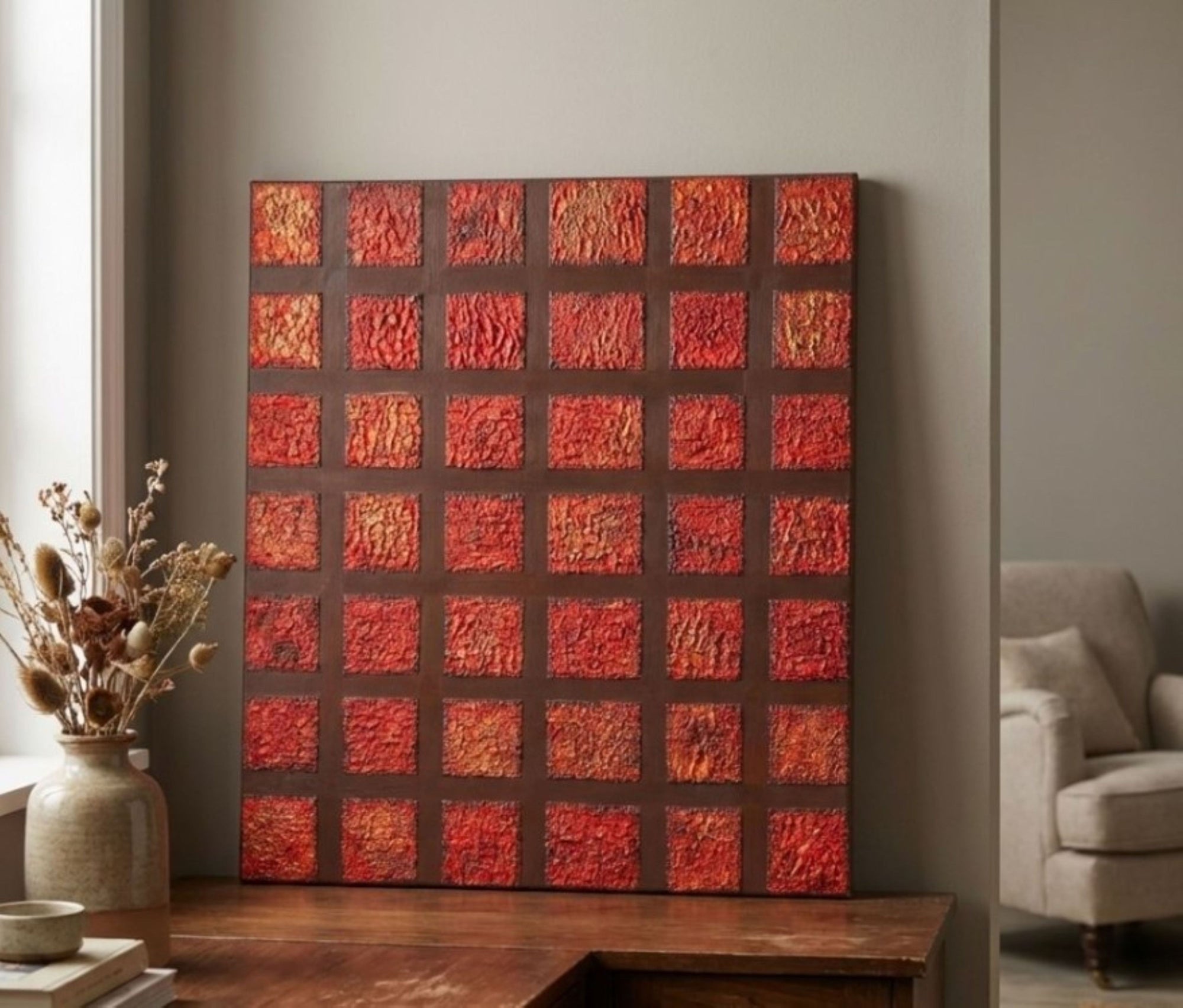 "Embers in Foundation" Framed Print