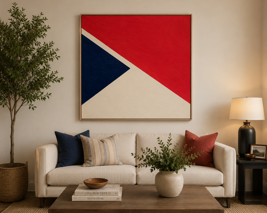 "Bold Divide" Framed Print