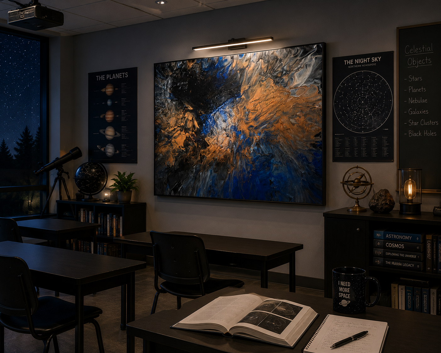 "Gilded Tempest" Wrapped Canvas