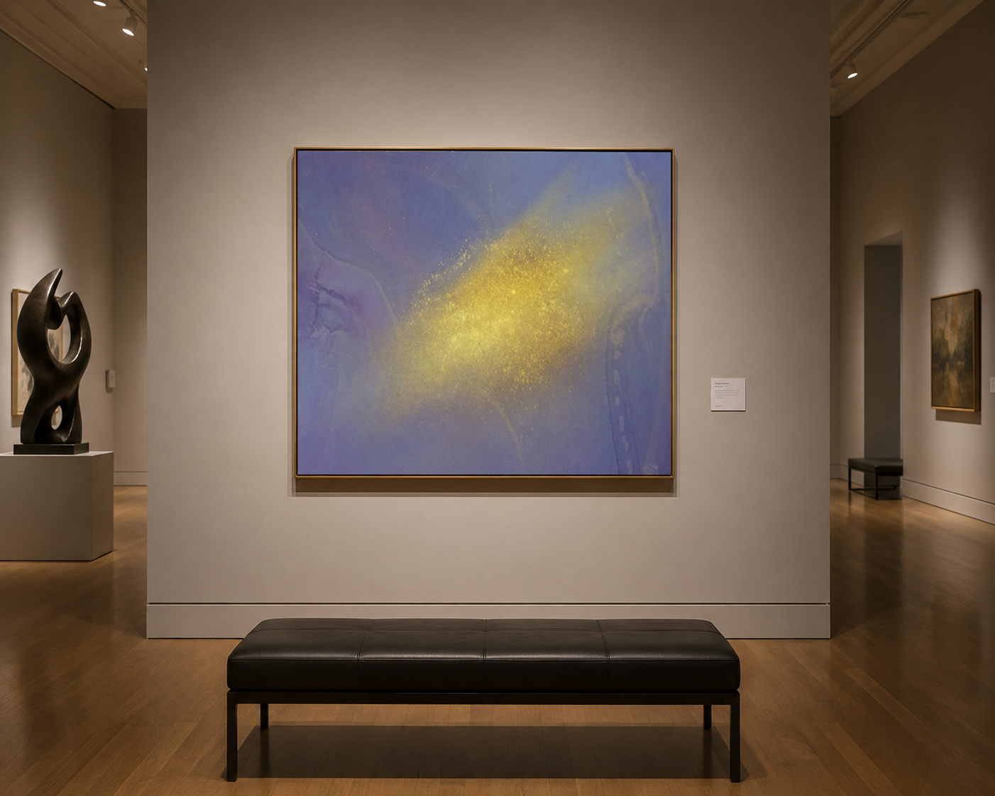 "Golden Nebula" Framed Print