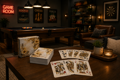 Golden Hive Botanical Playing Cards
