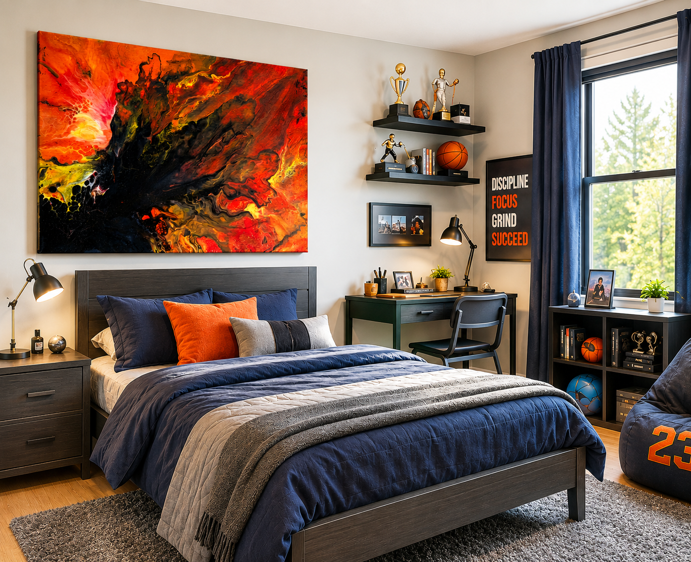 "Inferno Rising" Framed Print