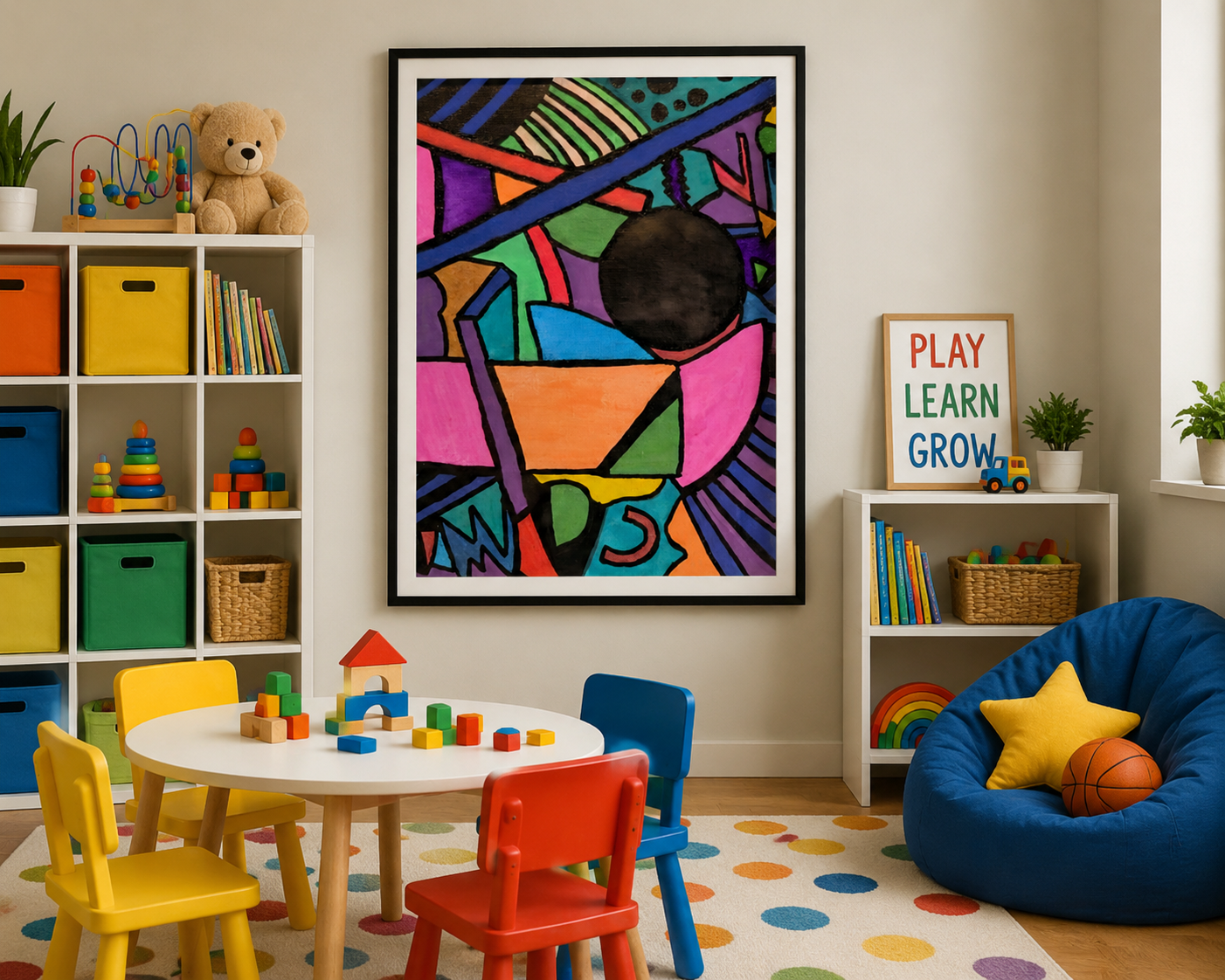"Orbit of Color" Framed Print