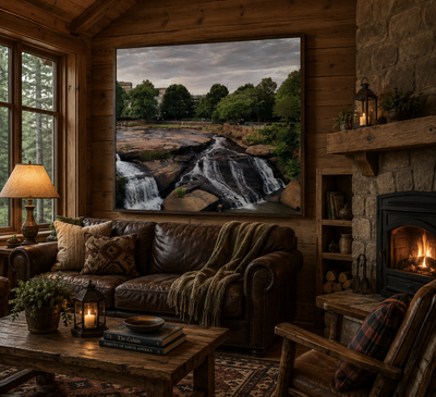 "Quiet Cascade" Framed Print