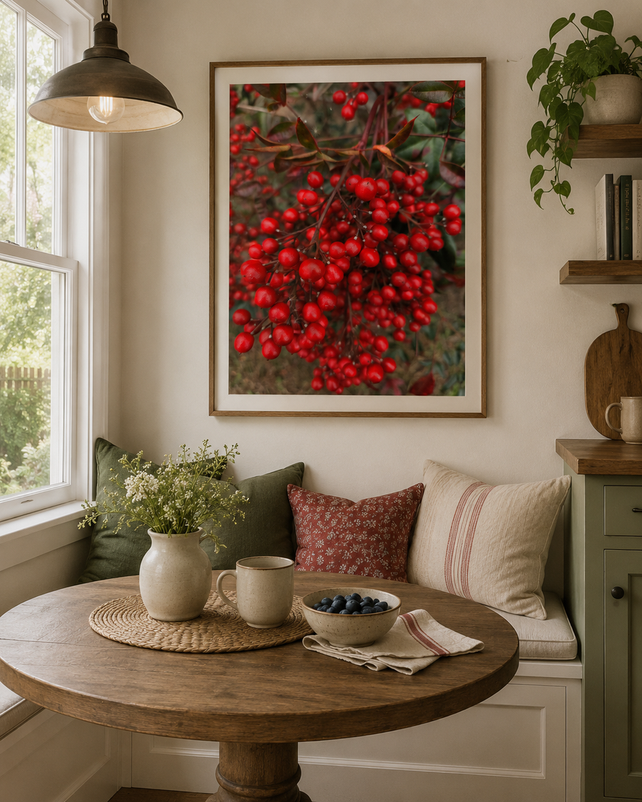 "Winter Berries" Wrapped Canvas
